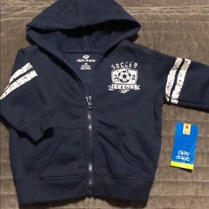 okie dokie Zip Up Hooded Sweat Shirt